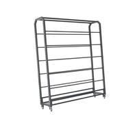 Espositore For Tessuti Tessili A 8-18 Livelli Con Asta Regolabile, Supporto Mobile For Tende In Pelle, Carta Da Parati(10strokes)