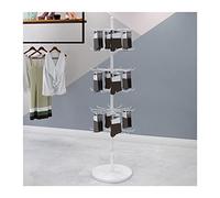 Espositore Girevole a 7 Livelli per Gioielli - Elegante Torre portaoggetti Bianca per collane, bracciali, Anelli, Portachiavi e Accessori - Supporto espositivo Multifunzionale, 40x