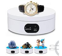 Espositore Girevole Elettrico a 360 Gradi con Cavo di Alimentazione USB per Gioielli, Orologi, Fotografia, Registrazioni Video, Presentazione del Prodotto, 4,7 Pollici Bianco