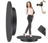 Espositore Girevole Elettrico A 360°, Ricarica Tramite Telecomando, Durata Della Batteria: 8-12 Ore, Diametro 22/30/42/52/60 Cm, Capacità 100 Kg,Per La Presentazione Del Prodotto,60cm,Black