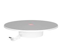 Espositore Girevole, Piatto per Girevoli USB a 3 Velocità, 360° Piattaforma Rotante Automatica a LED per Statue di Cristallo, Gioielli, Arte (Capacità di Carico Massima di 8 kg)