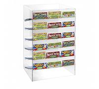 DesignPlex Espositore gratta e Vinci da banco in plexiglass Trasparente a 18 Scomparti Misure: 33 x 29 x H43 cm