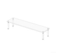 Espositore in acrilico a 3 livelli per profumi, trucco e dessert, organizer salvaspazio trasparente per casa, ufficio o composizioni di tavoli per eventi (30 cm, primo strato)