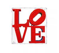 Espositore in acrilico antipolvere, compatibile con Le-go 31214 Love Sculpture Model cornice per foto, vetrina da parete (modelli non inclusi)