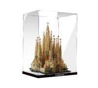 Espositore in acrilico appositamente realizzato per Lego 21065 Basilica della Sagrada Família, scatola antipolvere, solo vetrina, compatibile con Lego 21065 (3 mm + base B)