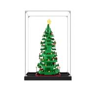 Espositore in acrilico appositamente realizzato per Lego 40573 Creative Christmas Tree Building Set, scatola antipolvere, solo vetrina, compatibile con Lego 40573 (3 mm + base A)