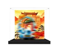 Espositore in acrilico appositamente realizzato per Lego 80120 The Carp Leaping over the Dragon Gate, scatola antipolvere - Solo vetrina, compatibile con Lego 80120 (spray posteriore + base A)