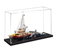 Espositore in acrilico compatibile con le-go 21350 Ship Jaws modello Orca trasparente protezione antipolvere collezione organizer organizer (solo vetrina) (2 mm)