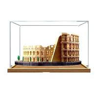 Espositore in acrilico, compatibile con Lego 10276 kit di giocattoli del Colosseo romano, antipolvere, scatola portaoggetti, compatibile con Lego 10276 (solo vetrina, kit non incluso) (legno)
