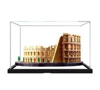 Espositore in acrilico, compatibile con Lego 10276 kit di giocattoli del Colosseo romano, antipolvere, scatola portaoggetti, compatibile con Lego 10276 (solo vetrina, kit non incluso) (specchio)