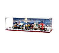 Espositore in acrilico, compatibile con Lego 10361 Christmas Express, antipolvere, scatola portaoggetti, custodia trasparente, compatibile con 10361 (solo scatola espositiva, kit non incluso)