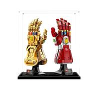 Espositore in acrilico, compatibile con Lego 76191+76223, antipolvere, scatola portaoggetti, custodia trasparente, compatibile con 76191+76223 (solo scatola espositiva, kit non incluso) (nero 2 mm)