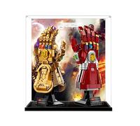 Espositore in acrilico, compatibile con Lego 76191+76223, antipolvere, scatola portaoggetti, custodia trasparente, compatibile con 76191+76223 (solo scatola espositiva, kit non incluso) (Sfondo A)