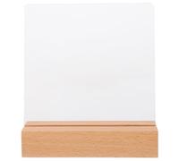 Espositore in Acrilico con Base in Legno per Unghie, Riutilizzabile | Stile Minimalista Elegante, per Menu e Biglietti da Visita in Boutique e Cassa