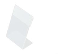 Espositore in acrilico, confezione da 1, trasparente, cornice portafoto robusta, organizer da scrivania per biglietti da visita, appunti, promemoria, decorazione per casa e ufficio (7,5 x 11 cm)
