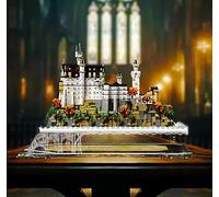 Espositore in acrilico di alta qualità compatibile con modello le-go 21063 Castle, vetrina modellata in un unico pezzo per architettura in mattoni, idea regalo per collezionisti, 52 × 33 × 9 cm