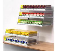 Espositore in Acrilico - Espositore da banco POS Trasparente per Negozi al Dettaglio, 86 cm x 26,5 cm x 6 cm - Vetrina Resistente per Una Migliore visibilità e Un Facile Accesso