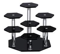 Espositore in acrilico, espositore per profumi a 7 livelli e porta cupcake, espositore per oggetti da collezione