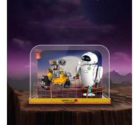 Espositore in acrilico integrato per robot Lego 43279, antipolvere con protezione UV, su misura per Lego 43279, edizione da collezione (modello non incluso) (base nera + 2 mm)