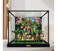 Espositore in acrilico per albero Deku Lego 77092, antipolvere, scatola trasparente, compatibile con Lego 77092 (solo custodia, nessun modello (dipinto)