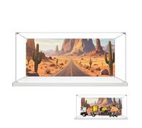 Espositore in acrilico per camion Lego 42175 e modello di escavatore elettrico, scatola trasparente antipolvere, compatibile con il modello Lego 42175 (modello non incluso) (sfondo-B)