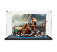 Espositore in acrilico per Le*go 21343 Viking Village Building Set, trasparente, antipolvere, compatibile con Lego 21343 (solo vetrina) (G)