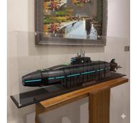 Espositore in acrilico per Lego 10294 Titanic, antipolvere, resistente ai raggi UV, trasparente (solo vetrina, kit non incluso)