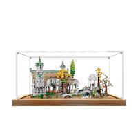 Espositore in acrilico per Lego 10316, Il Signore degli Anelli: Castello di Rivendell, scatola espositiva, antipolvere, compatibile con Lego 10316 (solo scatola espositiva) (trasparente, 2 mm)