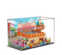 Espositore in acrilico per Lego 10352 The Simpsons: Krusty's Burgers, set da costruzione trasparente, vetrina compatibile con Lego 10352 (solo vetrina)