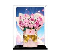 Espositore in acrilico per Lego 10374, modello rosa conservato, antipolvere, scatola trasparente, compatibile con 10374 (solo scatola) (Sfondo B)