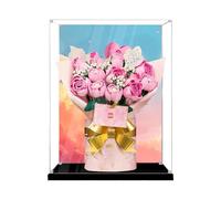 Espositore in acrilico per Lego 10374, modello rosa conservato, antipolvere, scatola trasparente, compatibile con 10374 (solo scatola) (Sfondo C)