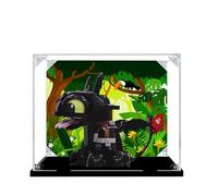 Espositore in acrilico per Lego 10375 How to Train Your Dragon Toothless Model, 3 mm antipolvere, espositore compatibile con Lego 10375 (modello non incluso) (sfondo 3 mm B)