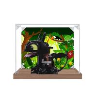 Espositore in acrilico per Lego 10375 How to Train Your Dragon Toothless Model, scatola antipolvere da 3 mm, espositore compatibile con Lego 10375 (modello non incluso) (sfondo 3 mm A)