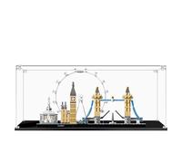 Espositore in acrilico per Lego 21034 Architecture Series London Model, espositore antipolvere da 3 mm, compatibile con Lego 21034 (modello non incluso) (costruzione trasparente 3 mm)