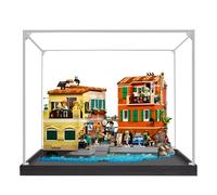 Espositore in acrilico per Lego 21359 Riviera Italiana con scena di città sul mare, scatola antipolvere, scatola trasparente, compatibile con 21359 (solo scatola) (3 mm trasparente)