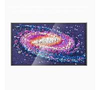 Espositore in acrilico per Lego 31212 Galaxy Pixel Art, utilizzata per raccogliere e proteggere display, robusta scatola espositiva, 69,8 x 7,9 x 40,9 cm (modelli esclusi) (stile 2 (integrato))