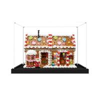 Espositore in acrilico per Lego 40809, set di casa di pan di zenzero | Espositore in acrilico per Lego 40809, set di casa di pan di zenzero festivo, scatola antipolvere compatibile con Lego 40809