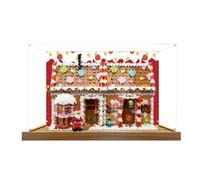 Espositore in acrilico per Lego 40809, set di casa di pan di zenzero | Espositore in acrilico per Lego 40809, set di casa di pan di zenzero festivo, scatola antipolvere compatibile con Lego 40809