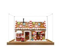 Espositore in acrilico per Lego 40809, set di casa di pan di zenzero | Espositore in acrilico per Lego 40809, set di casa di pan di zenzero festivo, scatola antipolvere compatibile con Lego 40809