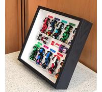 Espositore in acrilico per Lego 71049 F1 Racing, cornice per foto, compatibile con 71049 (modello non incluso) (stile bianco)