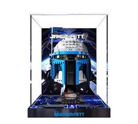 Espositore in acrilico per Lego 75408 modello di casco Jango Fett, scatola antipolvere da 3 mm, espositore compatibile con Lego 75408 (modello non incluso)