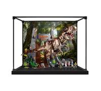 Espositore in acrilico per Lego 75936 Tyrannosaurus Rex, scatola trasparente antipolvere, compatibile con il modello Lego 75936 (modello non incluso) (telaio in lega A-Back)