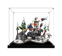 Espositore in acrilico per modello Lego 76291 Genesis, scatola trasparente antipolvere, compatibile con modello Lego 76291 (modello non incluso) (base nera 3 mm)