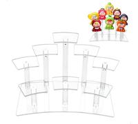 Espositore in Acrilico, Porta Profumi, Espositore Profumi Trasparente Riser, Scaletta Espositiva per Collezioni, Personaggi, Rossetto, Cupcake, Rossetto, Profumi, Dolci, (1 Pezzi, 8 Ripiani)