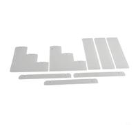 Espositore in acrilico trasparente a scala per figure da collezione gioielli, cosmetici, rossetti e altri piccoli accessori per uso domestico e ufficio (tre piani)