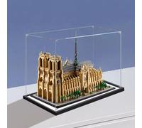 Espositore in acrilico trasparente, compatibile con il modello Lego 21061 Notre Dame de Paris, regalo antipolvere, protegge decorazioni, oggetti da collezione, organizer (solo scatola) (specchi da 2