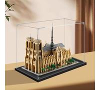 Espositore in acrilico trasparente, compatibile con il modello Lego 21061 Notre Dame de Paris, regalo antipolvere, protegge decorazioni, oggetti da collezione, organizer (solo scatola) (3 mm)
