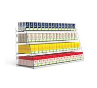 Espositore in Acrilico Trasparente - Organizer da Parete per accendini, scatole di fiammiferi e gomme da Masticare - Dimensioni: 85,5 cm x 28,4 cm x 48 cm