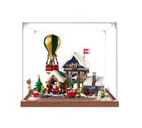 Espositore in acrilico trasparente per Le-go 10339 modello di ufficio postale di Babbo Natale, scatola trasparente, scatola portaoggetti, scatola espositiva, compatibile con modello 10339 (solo