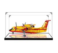 Espositore in acrilico trasparente per Lego 42152 modello di aereo antincendio, scatola trasparente, scatola portaoggetti, scatola antipolvere (modello non incluso) (base a specchio 2 mm)
